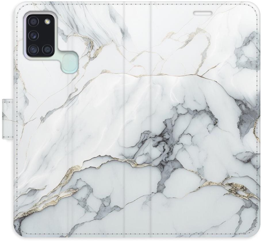 iSaprio flip puzdro SilverMarble 15 pre Samsung Galaxy A21s Kryt na...