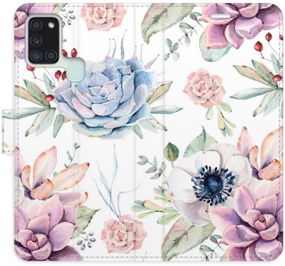 iSaprio flip puzdro Succulents Pattern na Samsung Galaxy A21s Kryt...