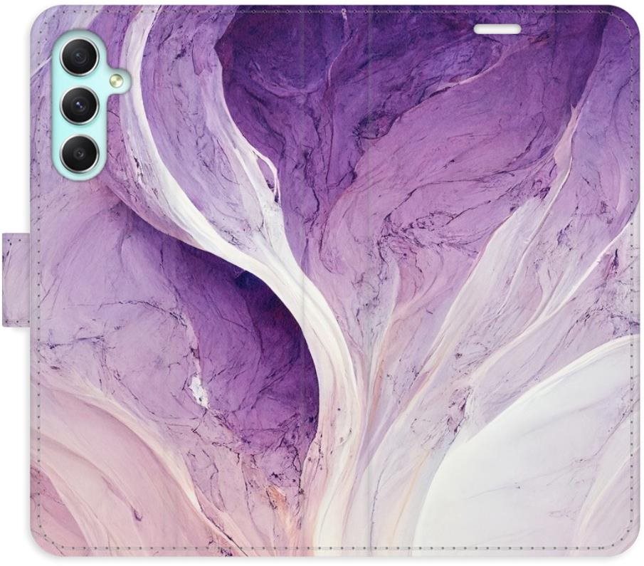 iSaprio flip puzdro Purple Paint na Samsung Galaxy A34 5G Kryt na...