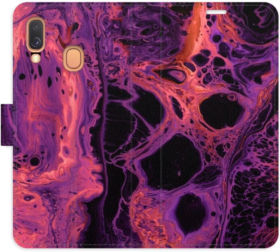 iSaprio flip puzdro Abstract Dark 02 pre Samsung Galaxy A40 Kryt na...