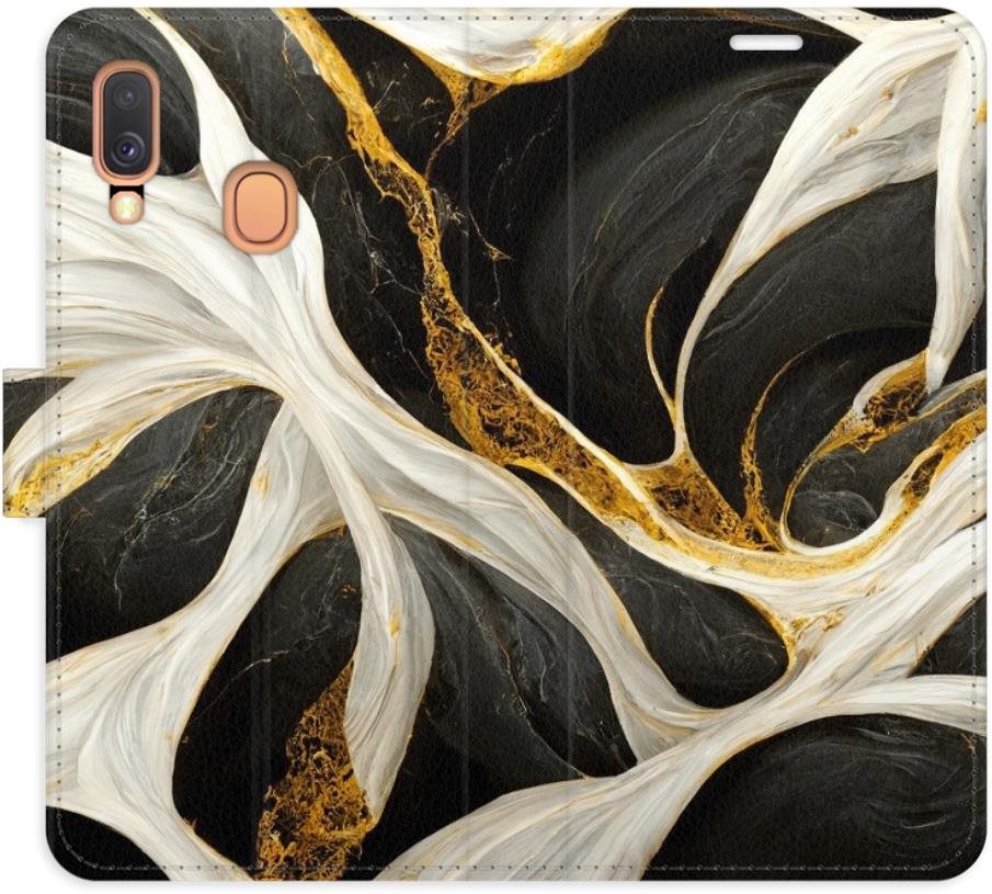 iSaprio flip puzdro BlackGold Marble pre Samsung Galaxy A40 Kryt na...