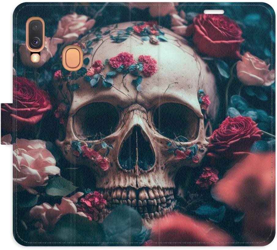 iSaprio flip puzdro Skull in Roses 02 pre Samsung Galaxy A40 Kryt...