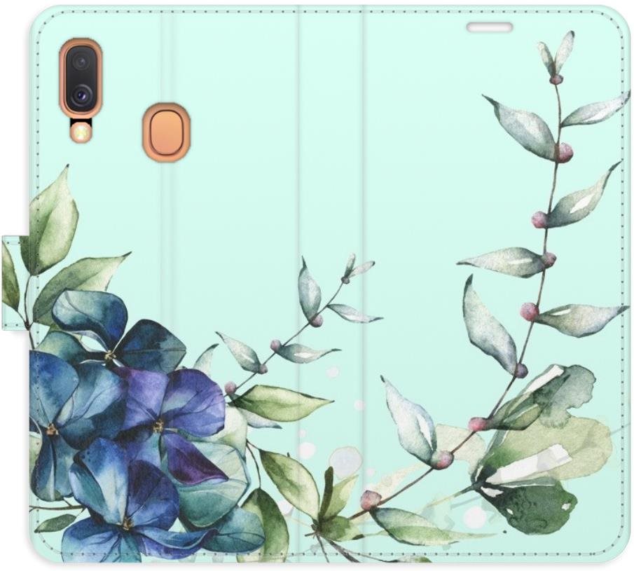 iSaprio flip puzdro Blue Flowers pre Samsung Galaxy A40 Kryt na mobil