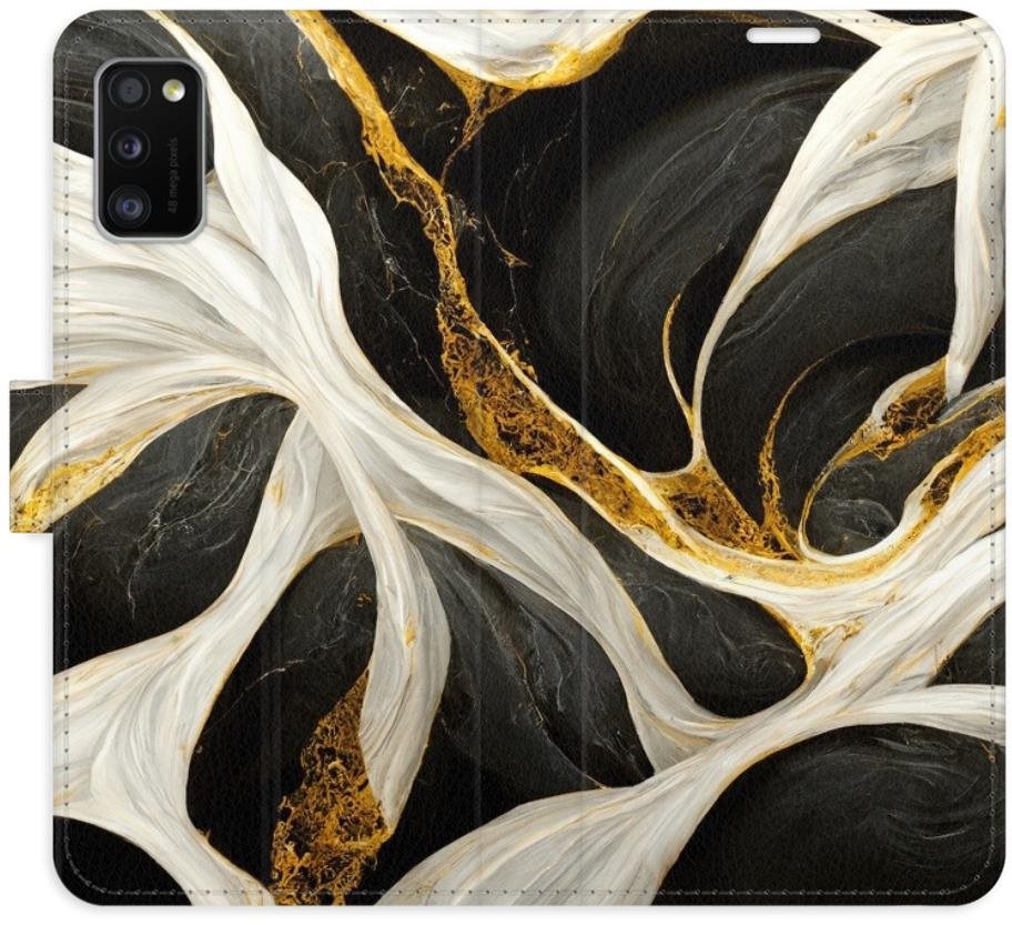 iSaprio flip puzdro BlackGold Marble pre Samsung Galaxy A41 Kryt na...