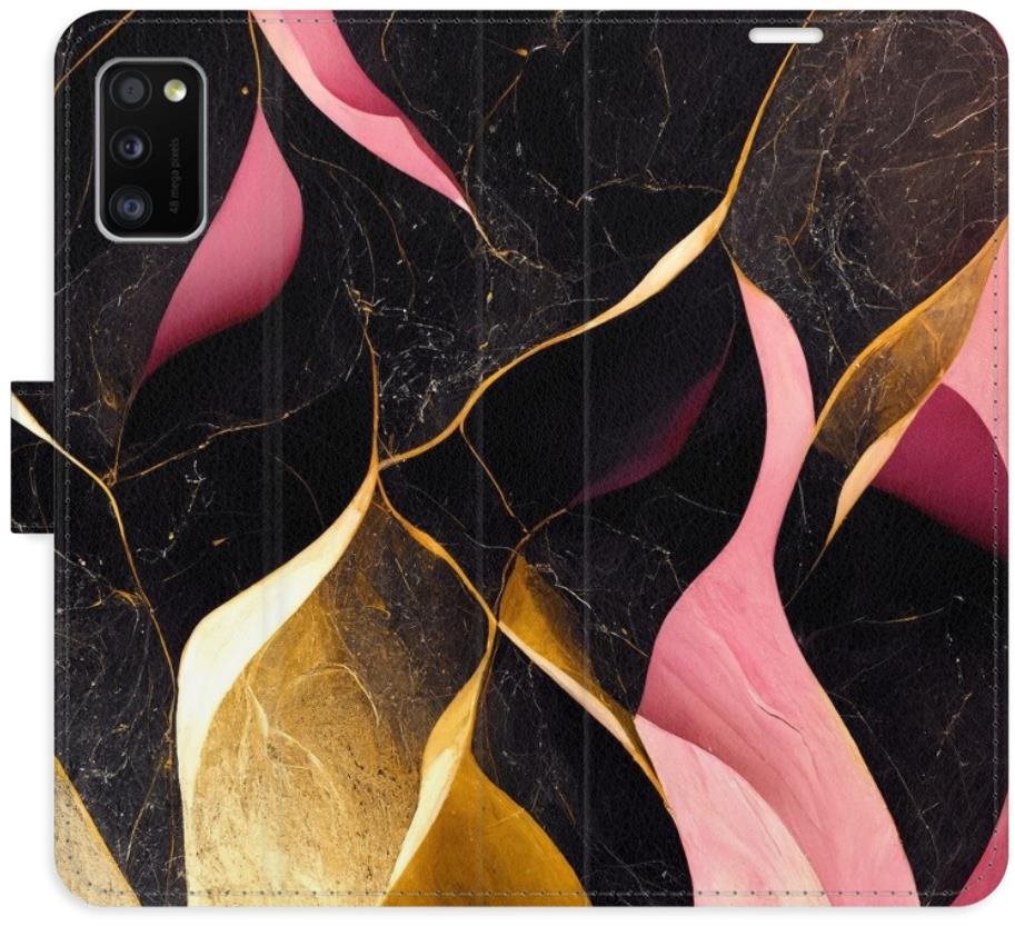iSaprio flip puzdro Gold Pink Marble 02 na Samsung Galaxy A41 Kryt...
