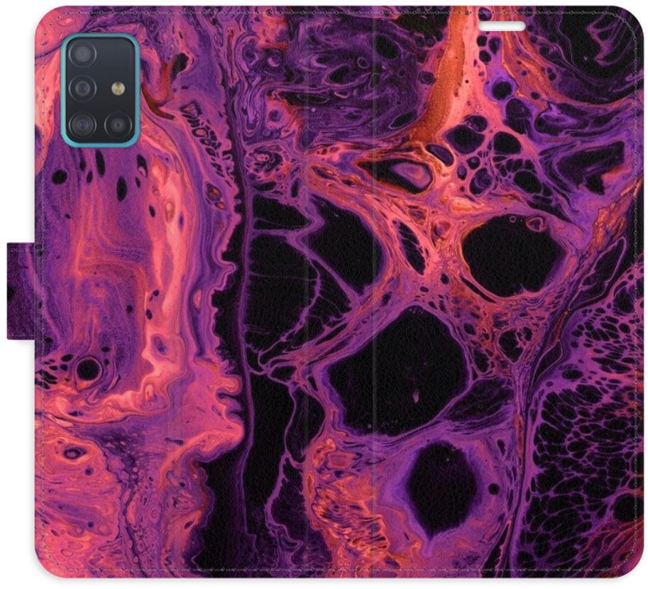 iSaprio flip puzdro Abstract Dark 02 na Samsung Galaxy A51 Kryt na...