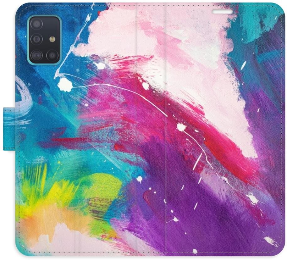 iSaprio flip puzdro Abstract Paint 05 pre Samsung Galaxy A51 Kryt...