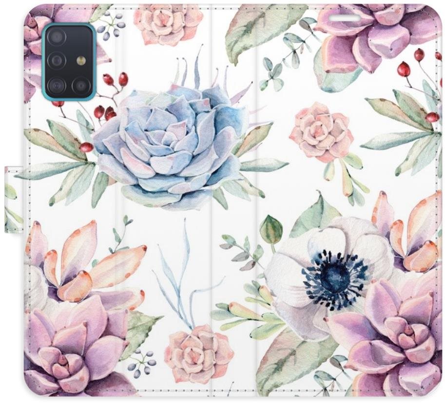 iSaprio flip puzdro Succulents Pattern pre Samsung Galaxy A51 Kryt...
