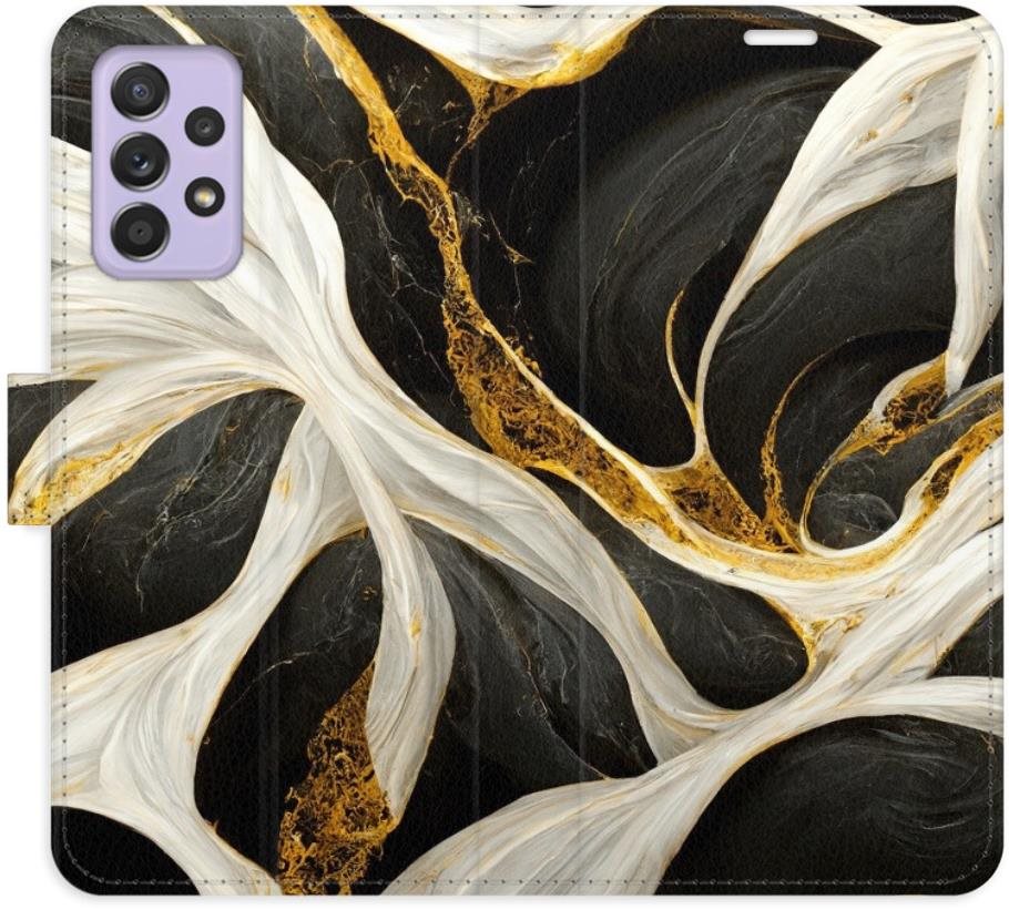 iSaprio flip puzdro BlackGold Marble pre Samsung Galaxy A52/A52...