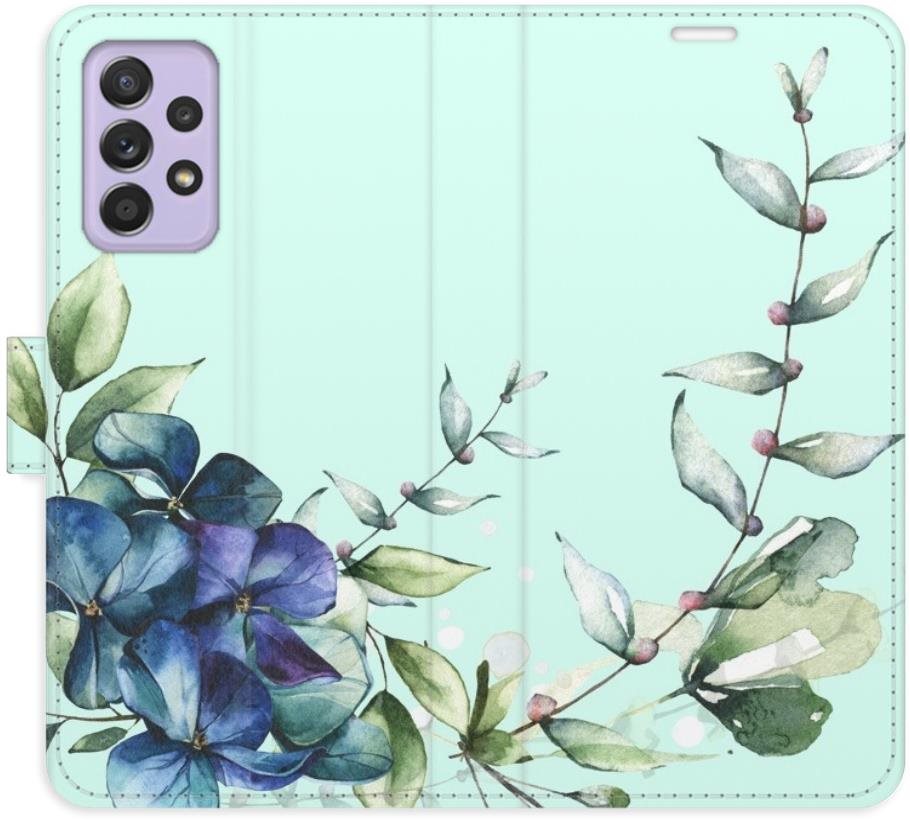 iSaprio flip puzdro Blue Flowers pre Samsung Galaxy A52/A52 5G/A52s...