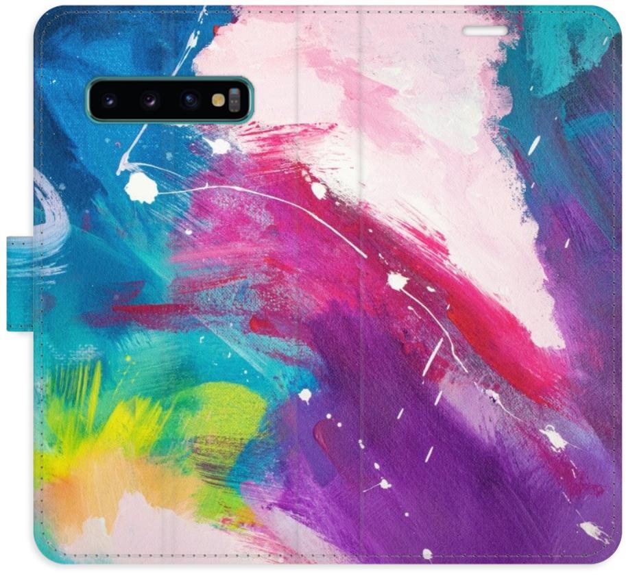iSaprio flip puzdro Abstract Paint 05 pre Samsung Galaxy S10 Kryt...