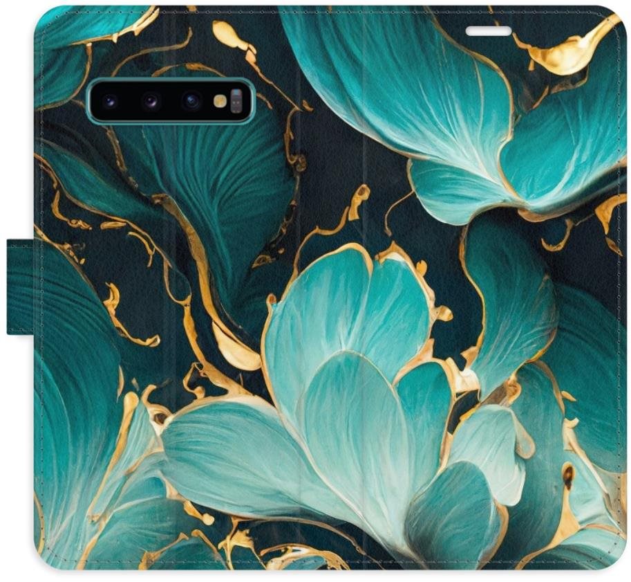 iSaprio flip puzdro Blue Flowers 02 pre Samsung Galaxy S10 Kryt na...