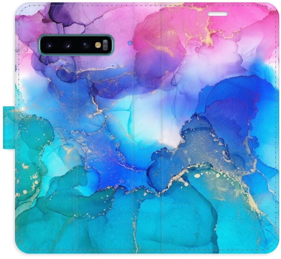 iSaprio flip puzdro BluePink Paint na Samsung Galaxy S10 Kryt na...