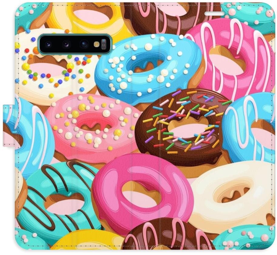 iSaprio flip puzdro Donuts Pattern 02 pre Samsung Galaxy S10 Kryt...