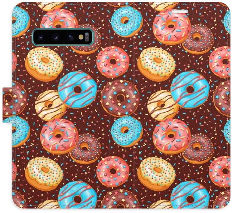 iSaprio flip puzdro Donuts Pattern pre Samsung Galaxy S10 Kryt na...