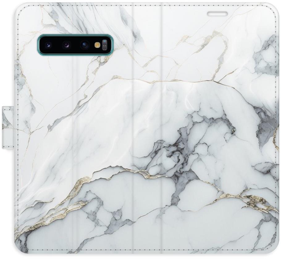 iSaprio flip puzdro SilverMarble 15 pre Samsung Galaxy S10 Kryt na...