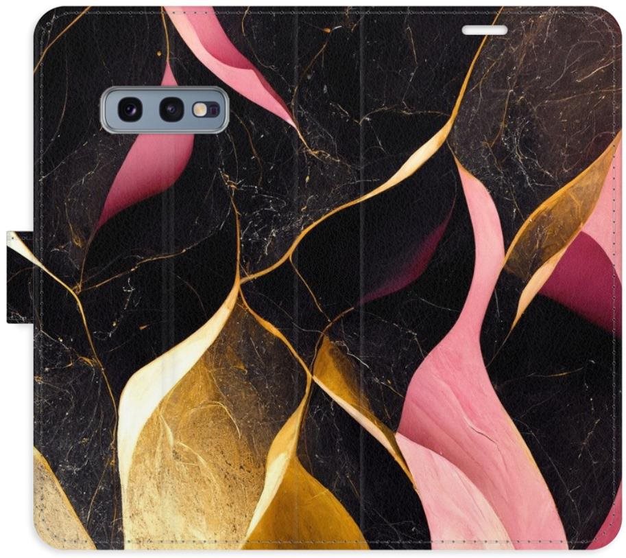 iSaprio flip puzdro Gold Pink Marble 02 na Samsung Galaxy S10e Kryt...