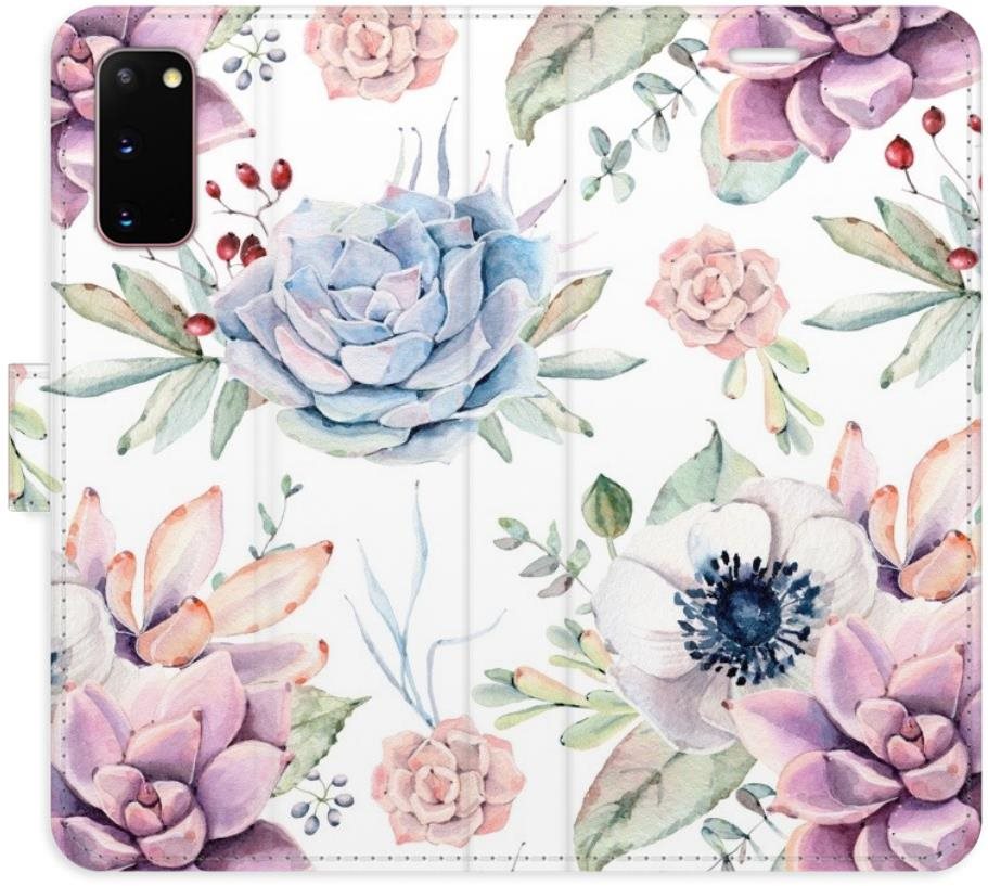 iSaprio flip puzdro Succulents Pattern na Samsung Galaxy S20 Kryt...