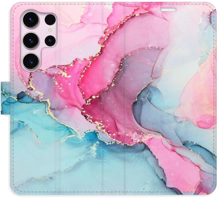 iSaprio flip puzdro PinkBlue Marble na Samsung Galaxy S23 Ultra...