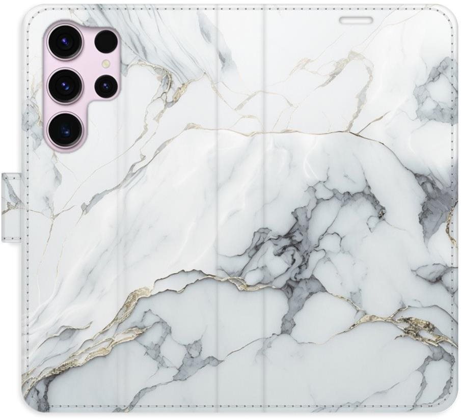 iSaprio flip puzdro SilverMarble 15 na Samsung Galaxy S23 Ultra...