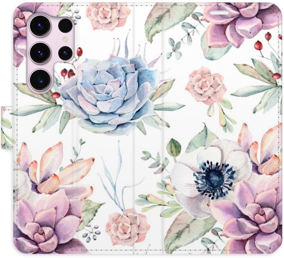 iSaprio flip puzdro Succulents Pattern na Samsung Galaxy S23 Ultra...