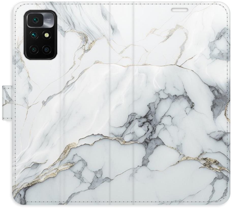 iSaprio flip puzdro SilverMarble 15 pre Xiaomi Redmi 10 Kryt na mobil