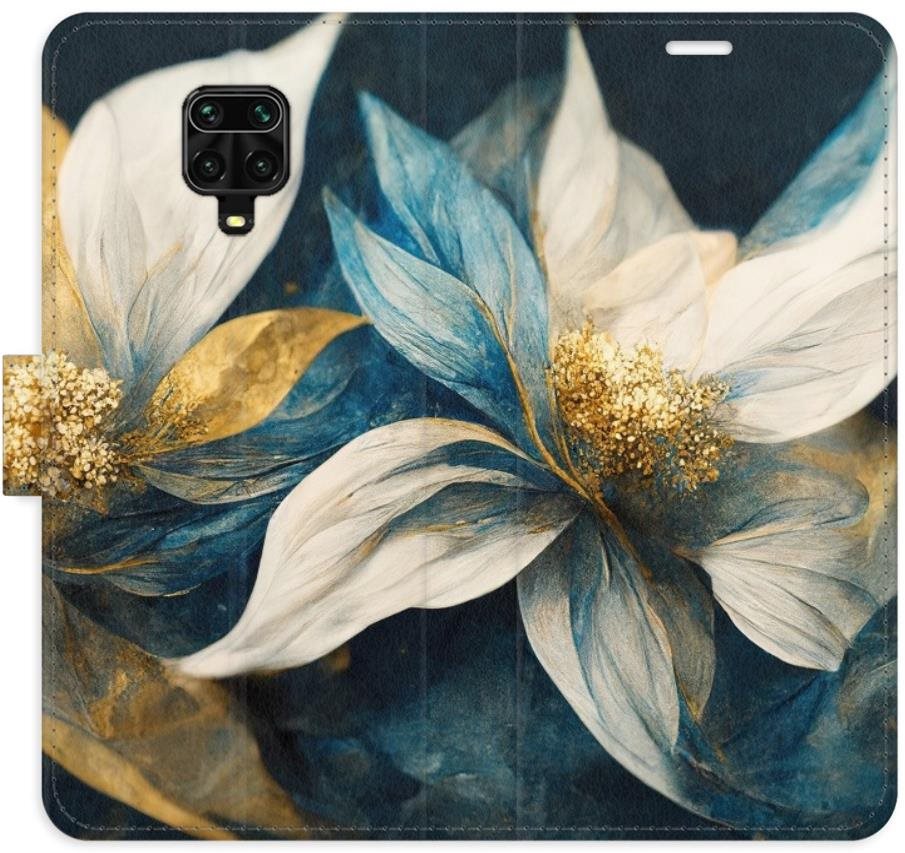 iSaprio flip puzdro Gold Flowers na Xiaomi Redmi Note 9 Pro/Note 9S...