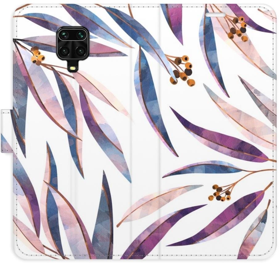 iSaprio flip puzdro Ornamental Leaves na Xiaomi Redmi Note 9...