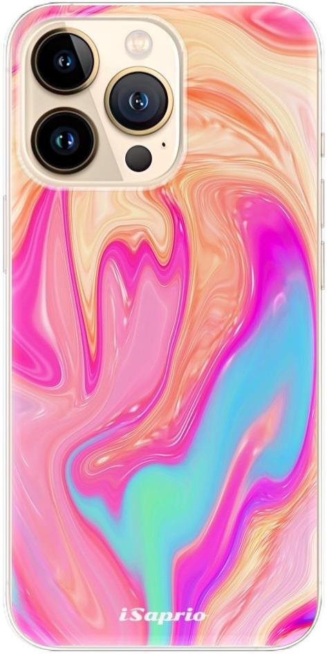 iSaprio Orange Liquid na iPhone 13 Pro Kryt na mobil