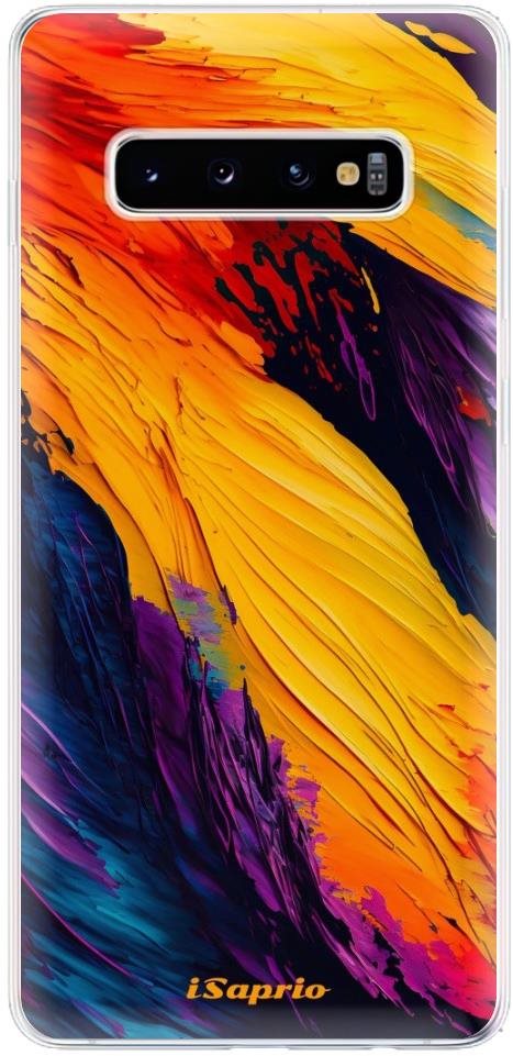 iSaprio Orange Paint pre Samsung Galaxy S10+ Kryt na mobil