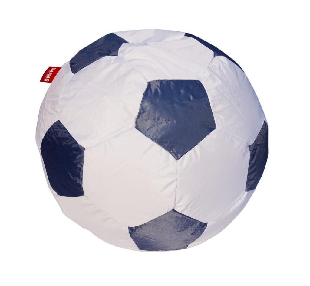 BeanBag Sedací vak futbalová lopta 90 cm gray Sedací vak