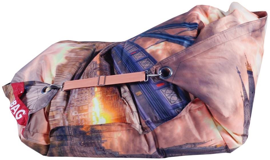 BeanBag Dizajnový sedací vak 189×140 bridge Sedací vak
