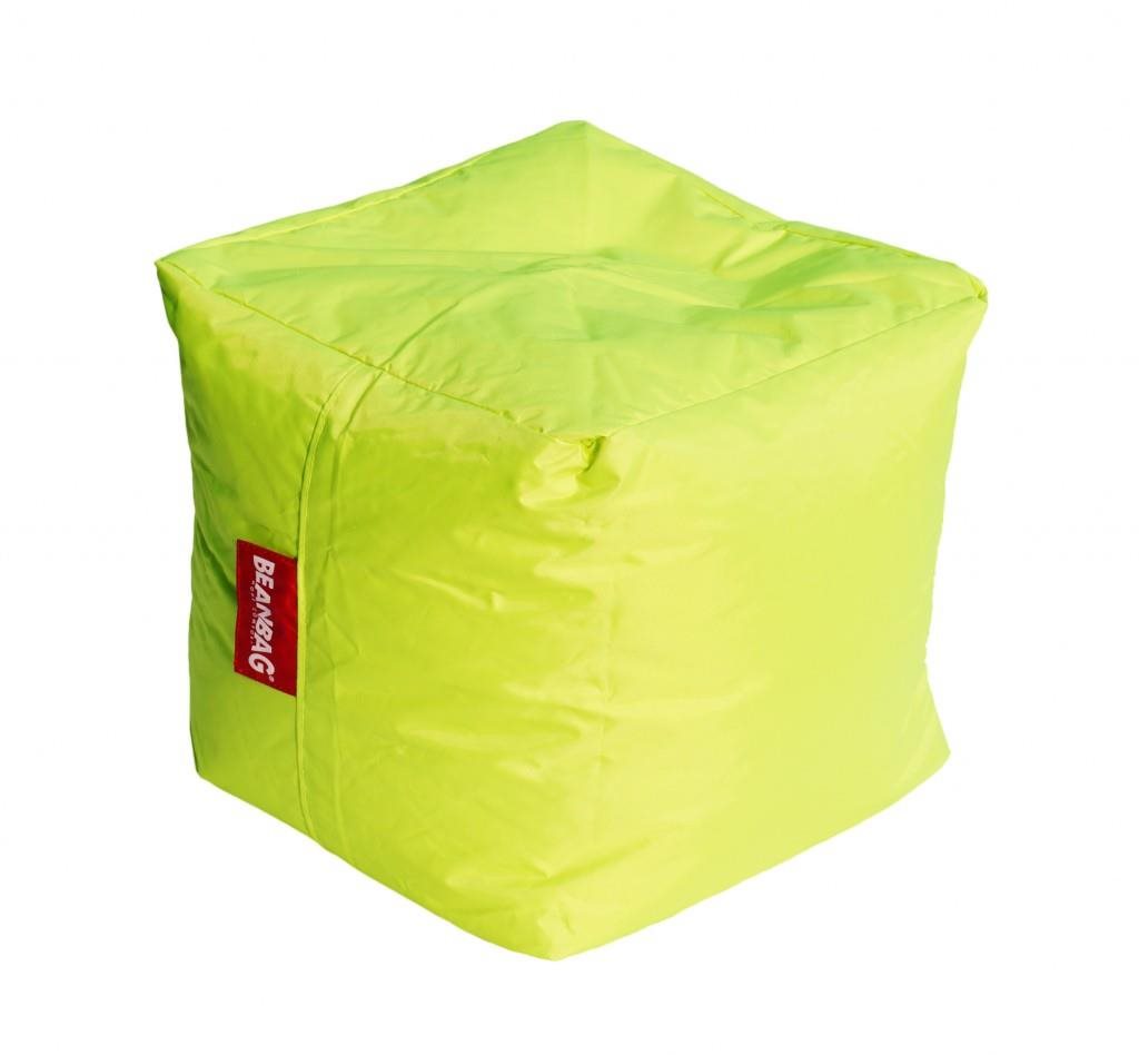 BeanBag Sedací vak cube fluo limet Sedací vak