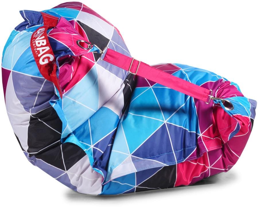 BeanBag Dizajnový sedací vak 189 × 140 Triangle 2 s popruhmi Sedací...