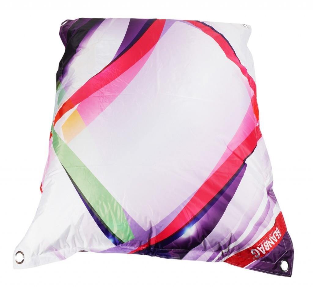 BeanBag Dizajnový sedací vak 189 × 140 grafic 2 s popruhmi Sedací vak
