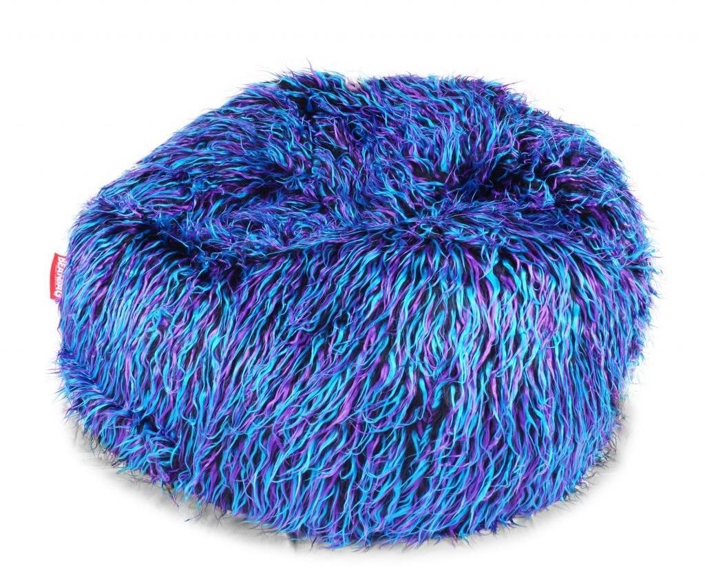 BeanBag Sedací vak Shaggy Multicolor blue-black-purple Sedací vak