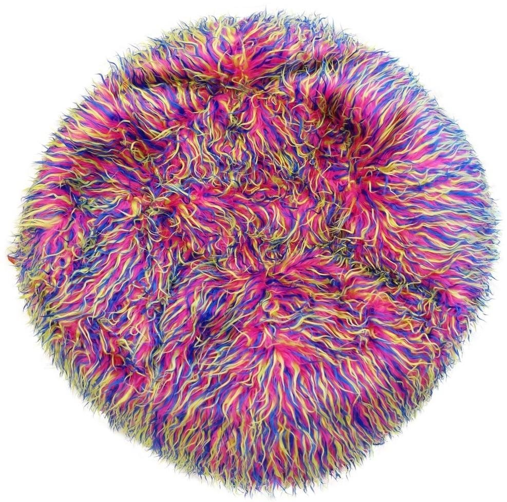 BeanBag Sedací vak Shaggy Multicolor yellow-pink-blue Sedací vak