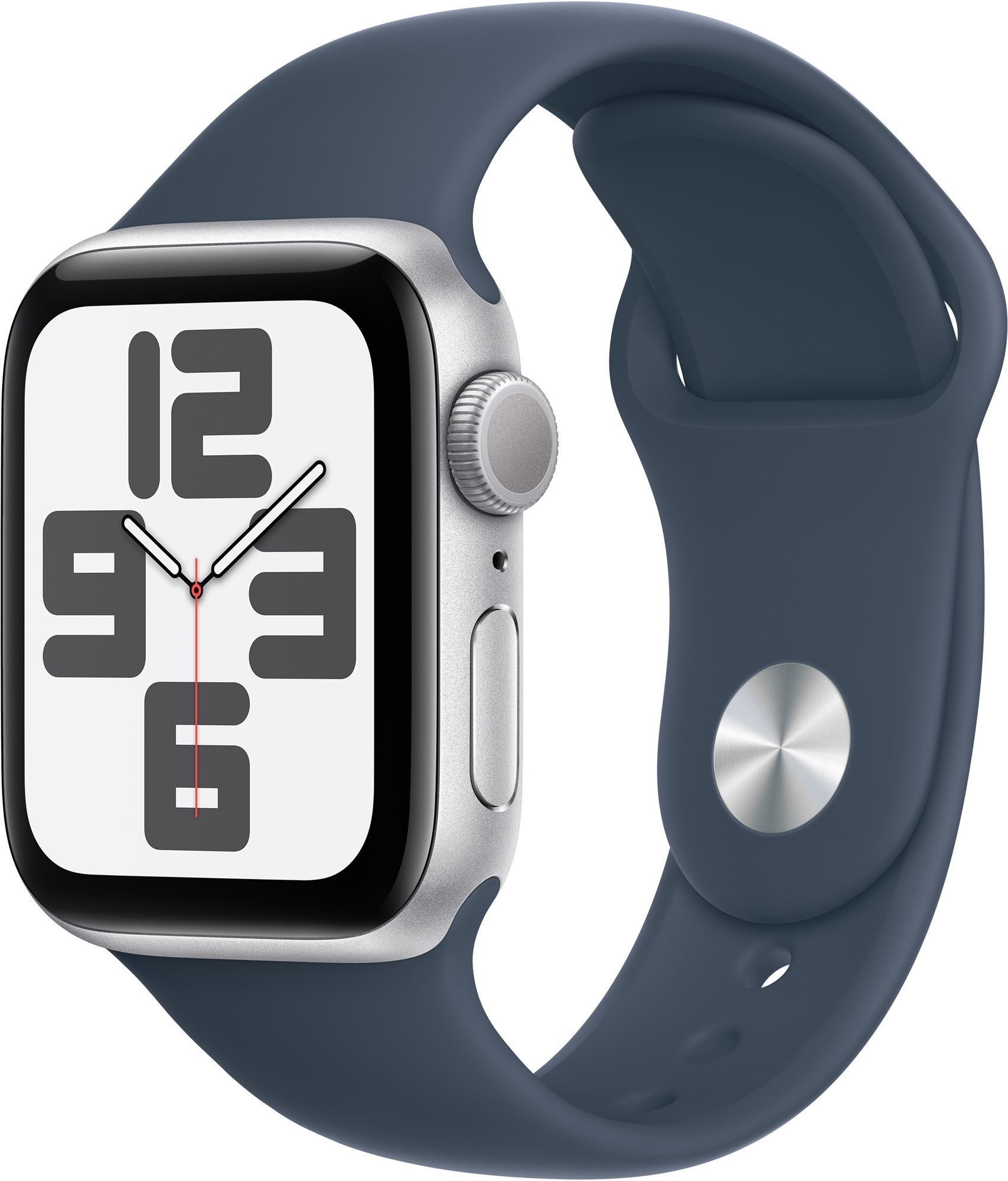 Apple Watch SE 40mm Aluminiumgehäuse Silber mit Sportarmband...