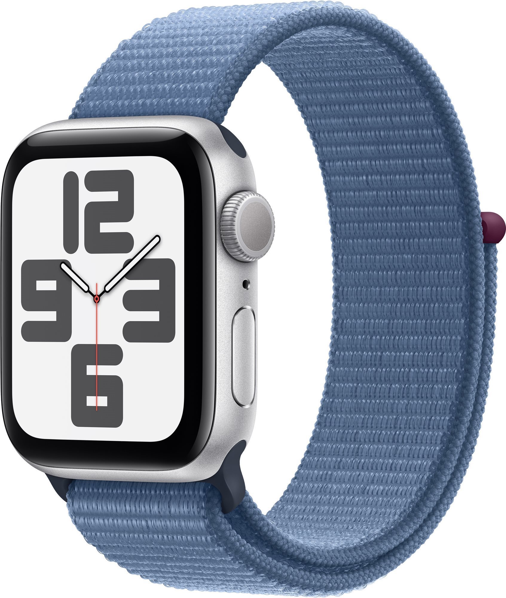 Apple Watch SE 40mm Aluminiumgehäuse Silber mit Sport Loop...