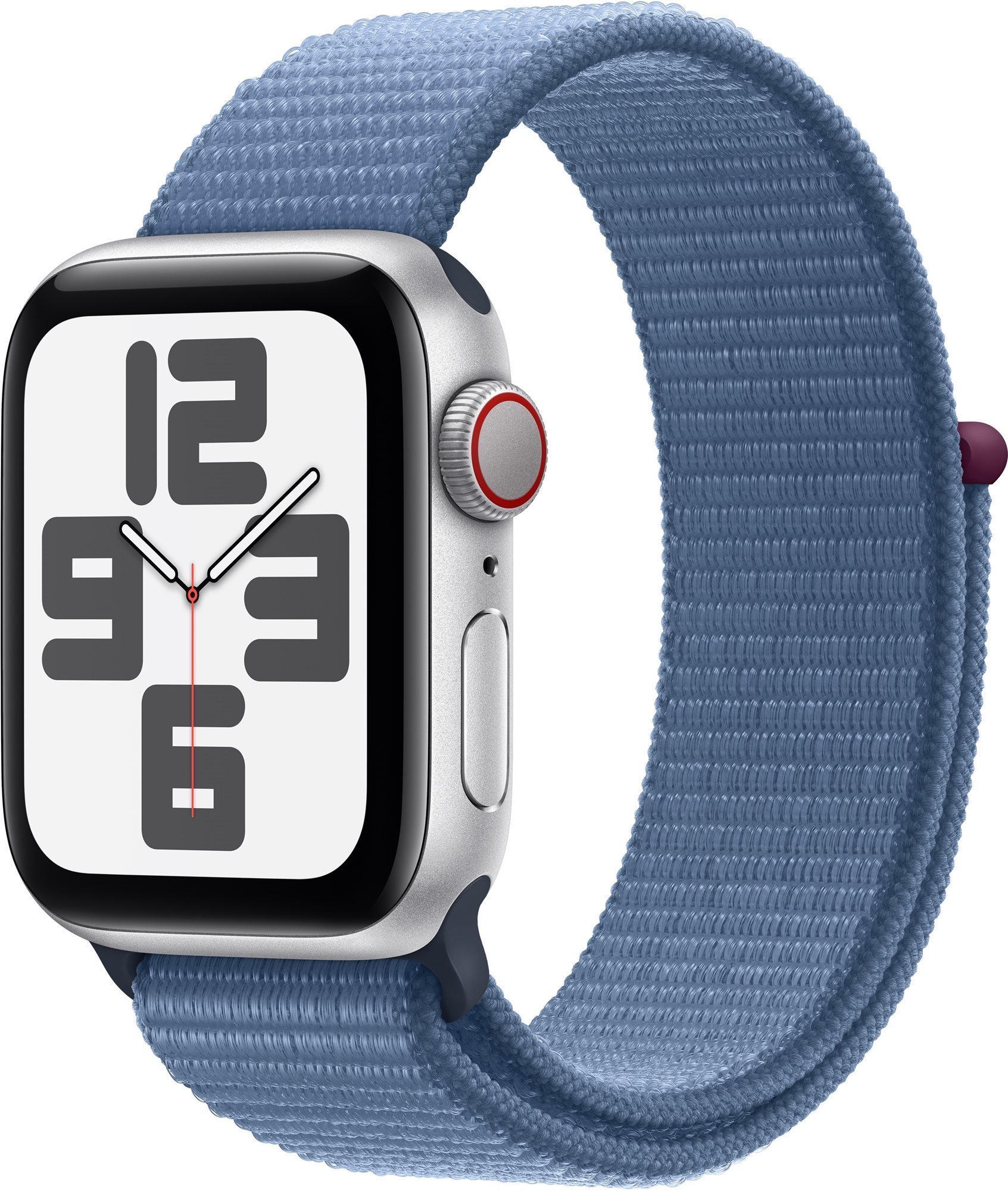 Apple Watch SE Cellular 40 mm Strieborný hliník s ľadovo modrým...