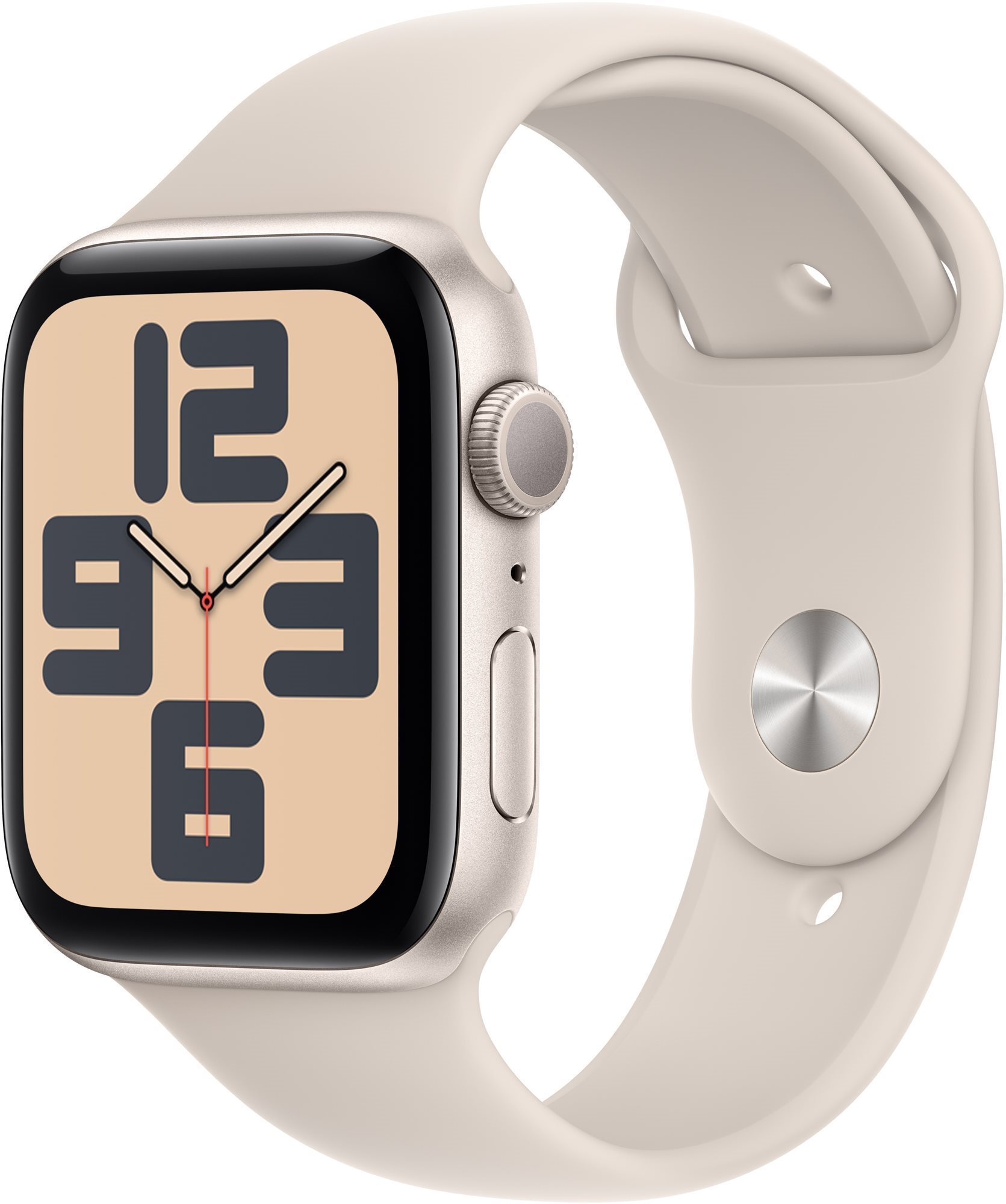 Apple Watch SE 44mm Aluminiumgehäuse Polarstern mit Sportarmband...