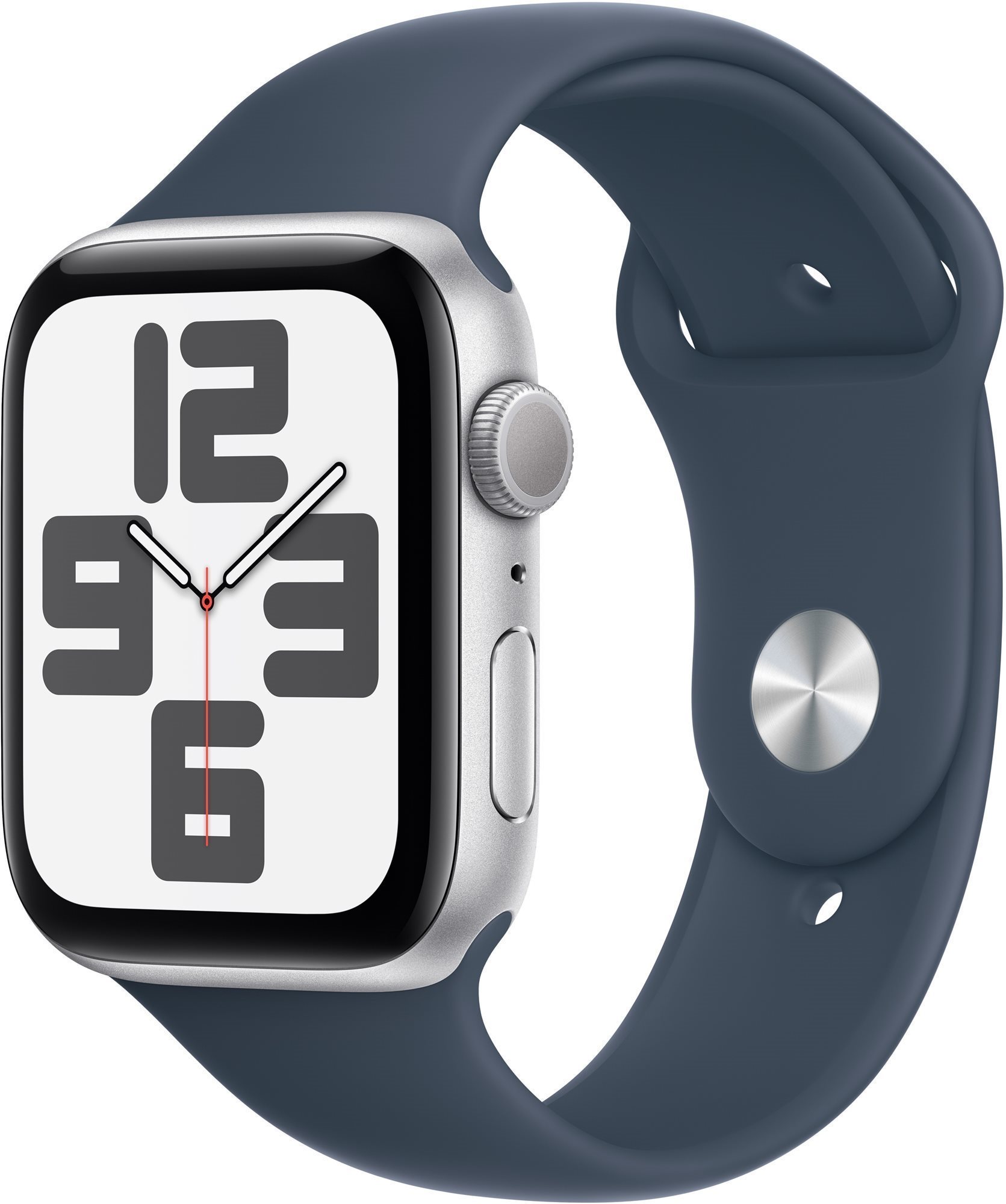Apple Watch SE 44 mm Strieborný hliník s búrkovo modrým športovým...