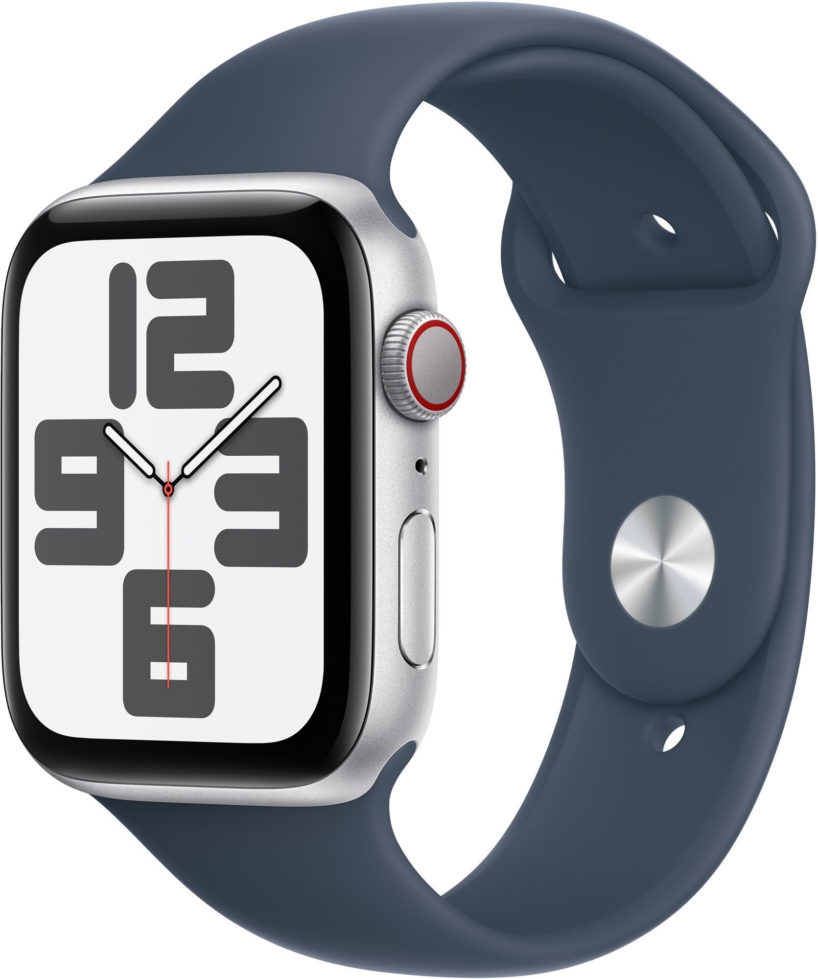 Apple Watch SE Cellular 44 mm Strieborný hliník s búrkovo-modrým...