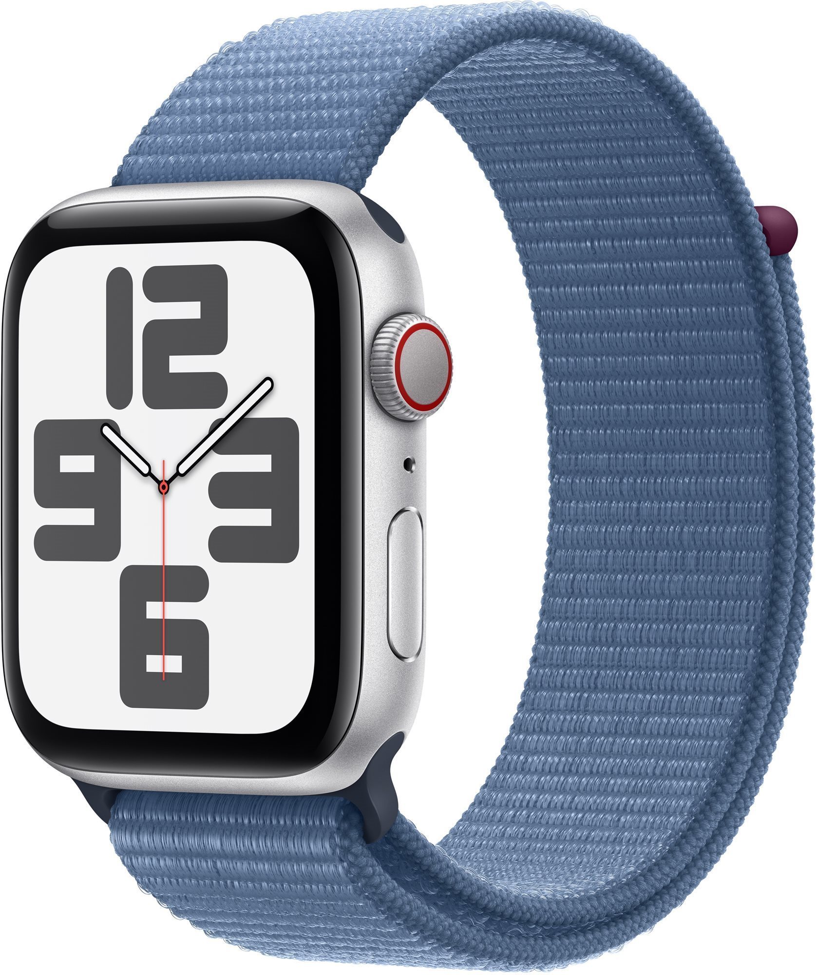 Apple Watch SE Cellular 44 mm Strieborný hliník s ľadovo modrým...