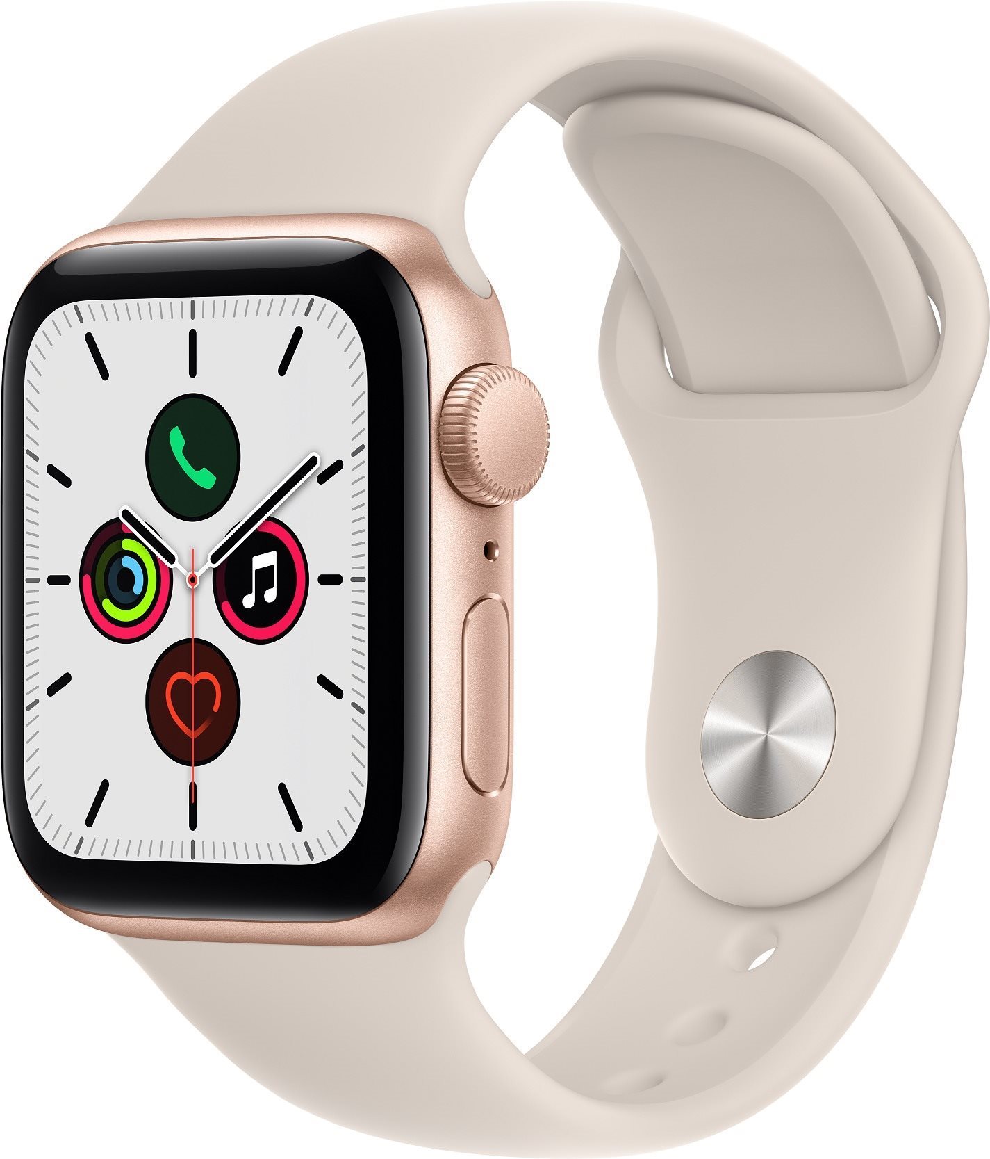 Apple Watch SE 40mm Gold Aluminium with Starlight Sport Band Smart...