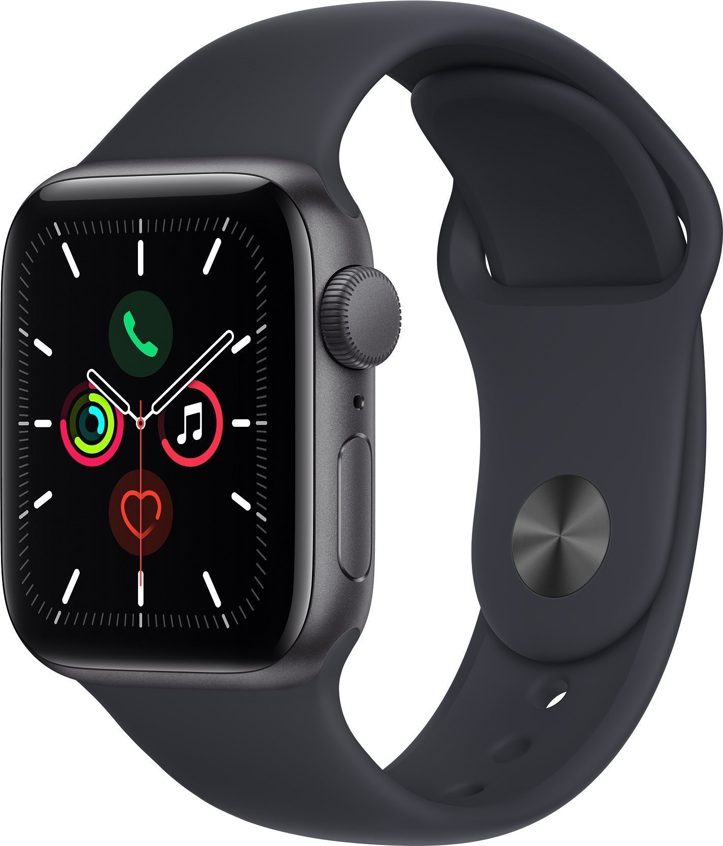 Apple Watch SE 40mm Space Grey Aluminium with Midnight Sport Band...