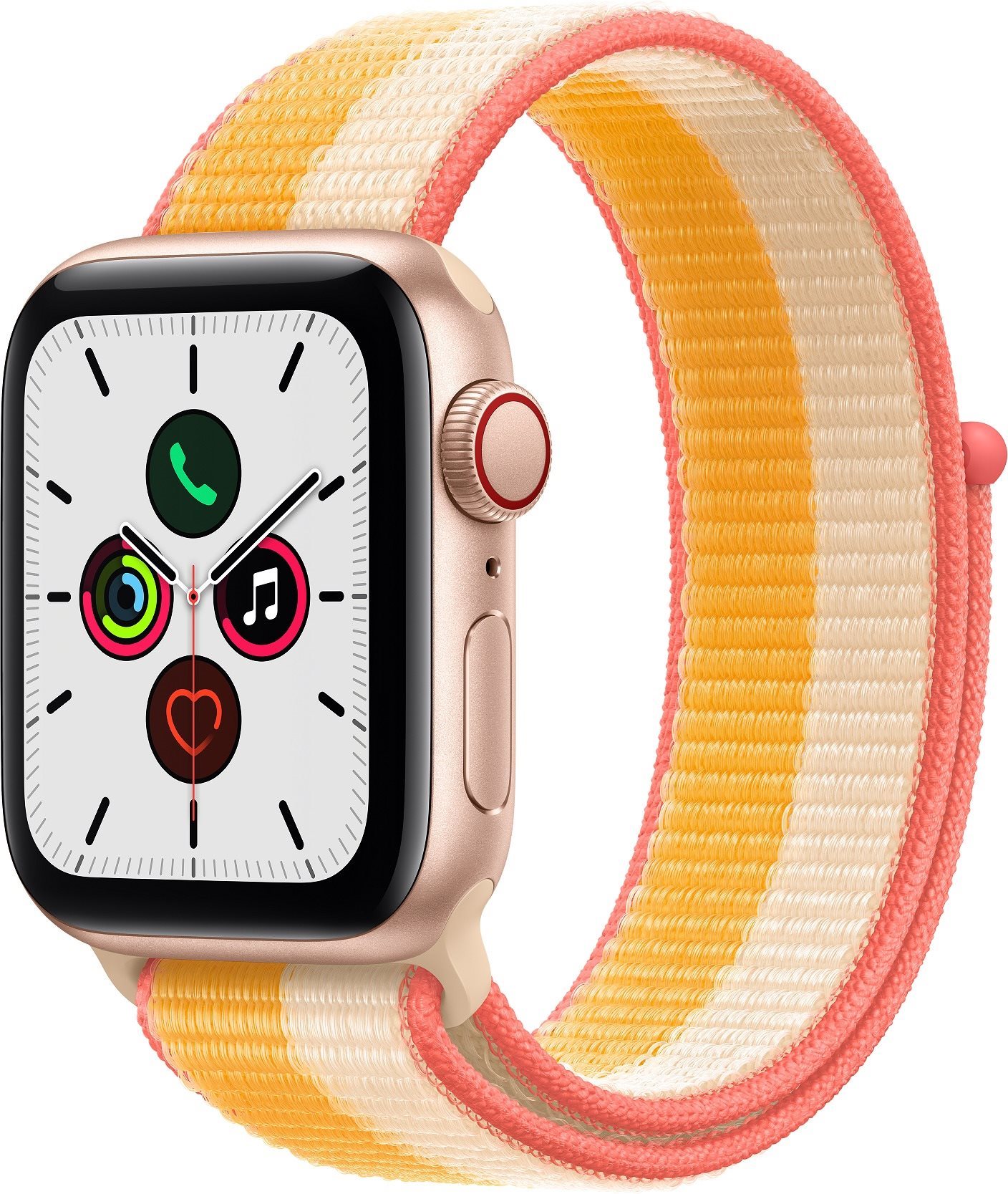 Apple Watch SE 40mm Cellular Gold Aluminium Case with Maize/White...