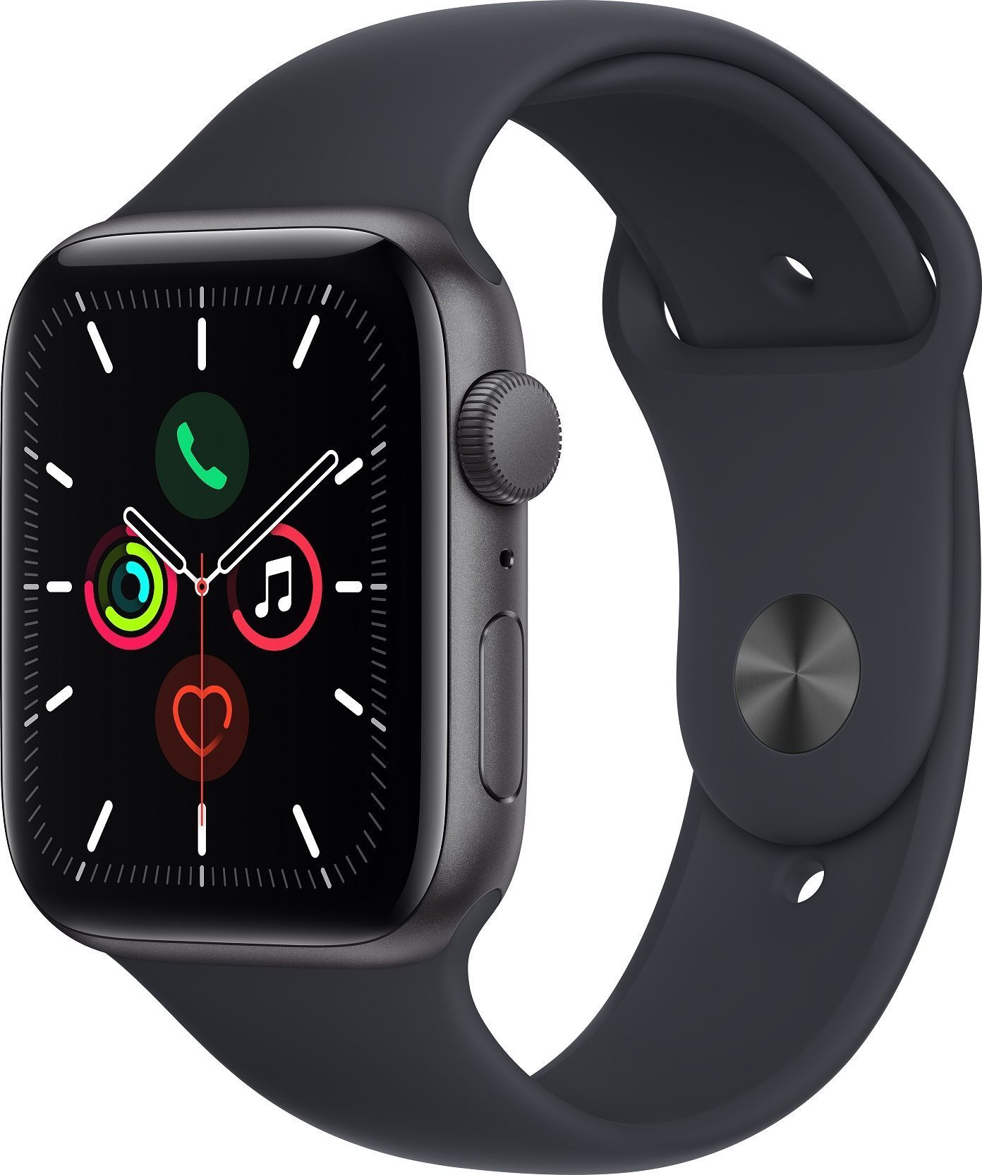 Apple Watch SE 44mm Space Grey Aluminium Case with Midnight Sport...