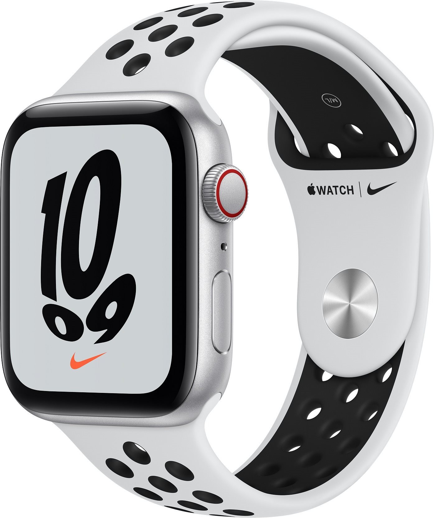 Apple Watch Nike SE Cellular 44mm Silver Aluminium Case with Pure...