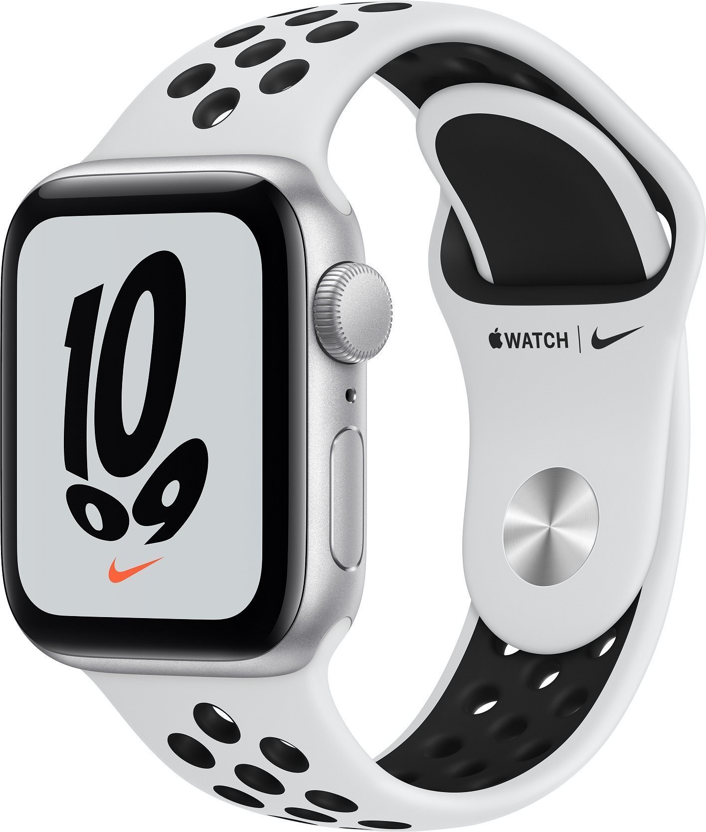 Apple Watch Nike SE 40mm Silver Aluminium Case with Platinum/Black...